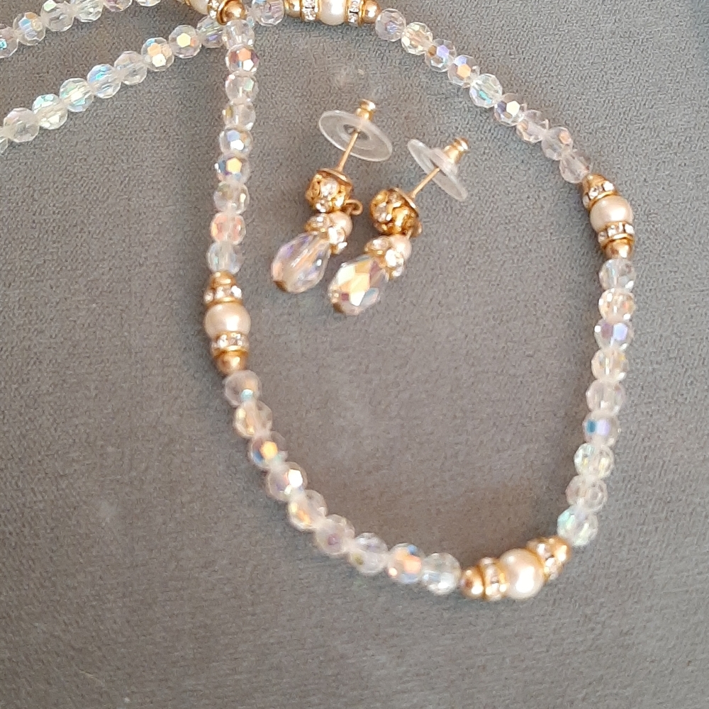 Swarovski necklace earrings